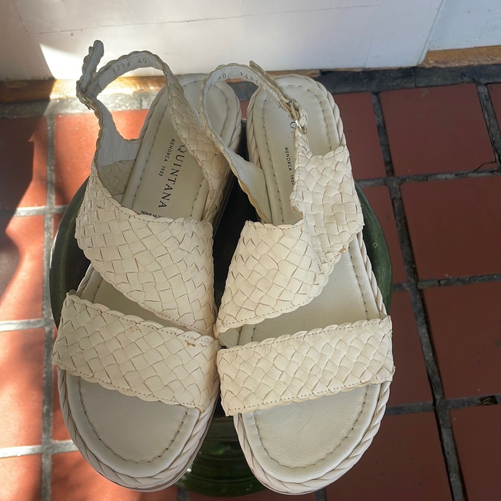 Pons Quintana white platform sandals
